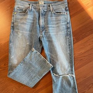 Citizen of Humanity Demy Cropped Flare. EUC. Size 30